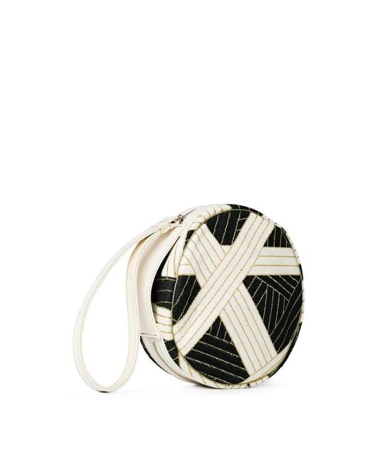 Missoni Black Nastri Round Beauty Clutch Bag
