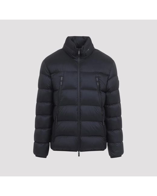 Moncler Blue Polyamide Dalalven Short Down Jacket for men