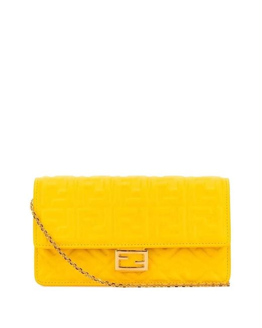 Fendi Yellow Wallet On Chain Nap Matisse Zu