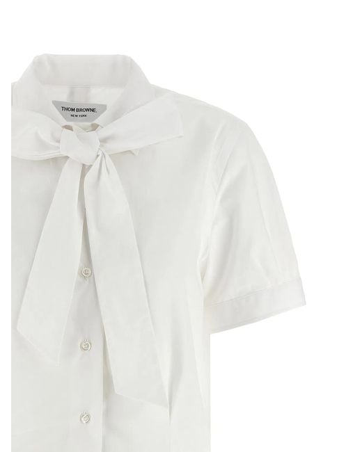 Thom Browne White Sash Shirt
