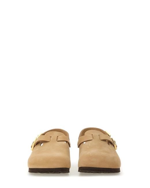 Birkenstock Natural Nubuk Leather Tokio Clog