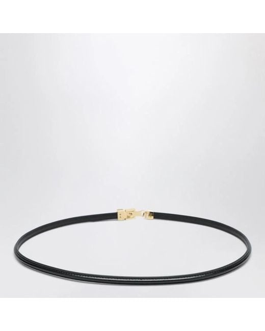 Fendi White Ff Leather Belt