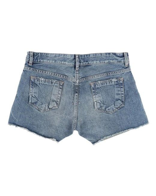 Rick Owens Blue Shorts "Wool"