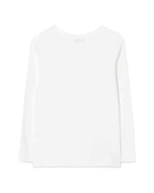Lanvin White T-Shirt Con Logo
