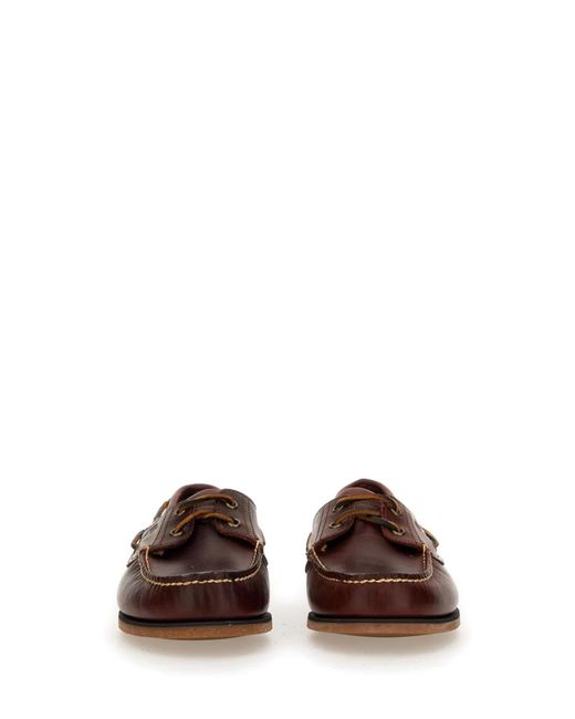 Timberland Brown Leather Boat Shoe for men