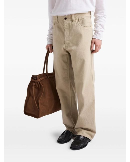 Prada Natural Five-Pocket Old Denim Jeans for men