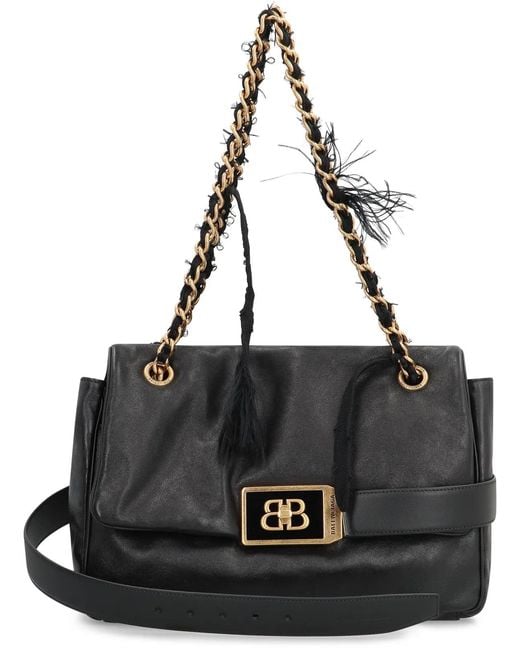 Balenciaga Black Modu Leather Crossbody Bag