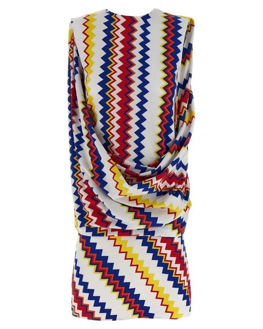 Missoni Blue Peplos Dress