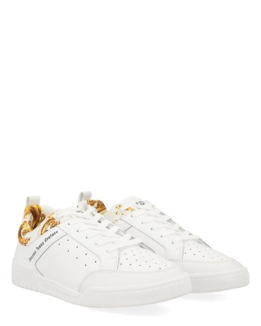 Versace Jeans Couture White Leather Sneaker for men