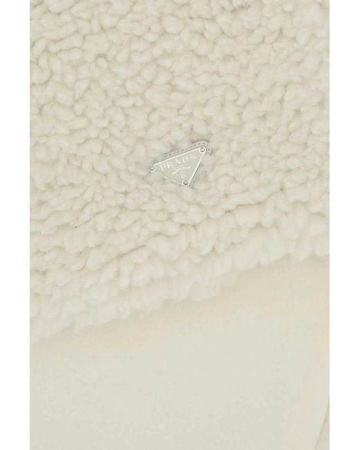 Prada White Sciarpa