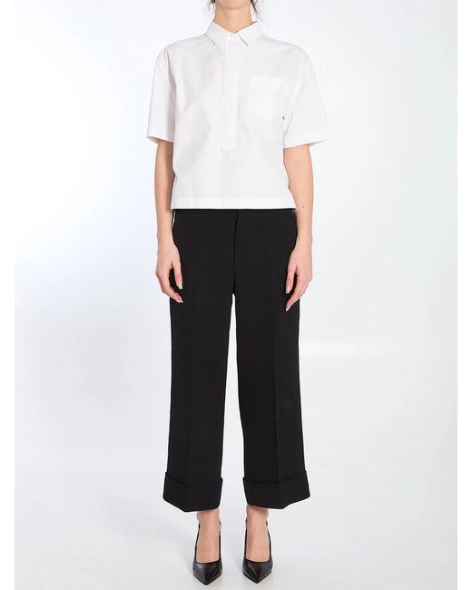 Gucci White Shirt With Embossed Logo