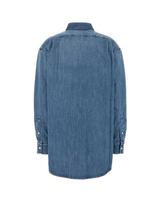 Miu Miu Blue Camicie