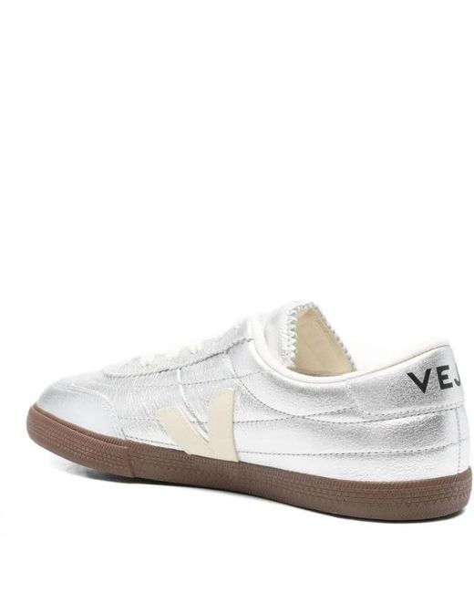 Veja White Off Leather Shoes