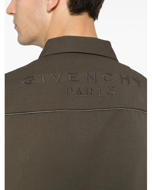 Givenchy Brown Recycled Polyester Shirt for men