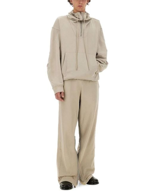 Helmut Lang Natural Zip Sweatshirt for men