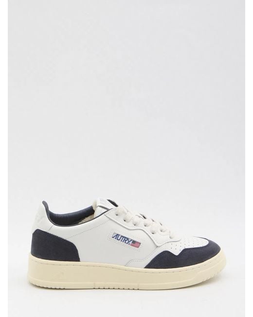 Autry White Medalist Low for men