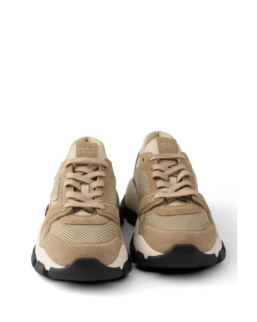 Prada White Flat Shoes