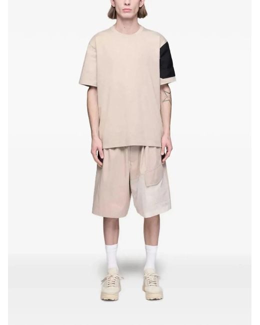 Y-3 Natural Ut Wide Leg Shorts for men