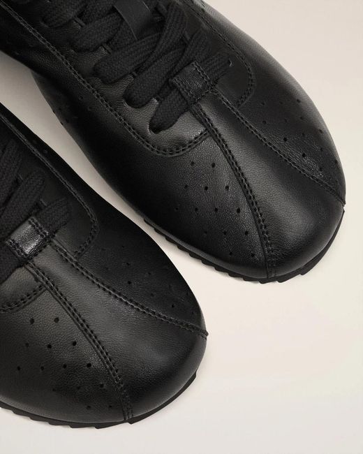 AMI Natural Cow Leather Soft Sneakers for men