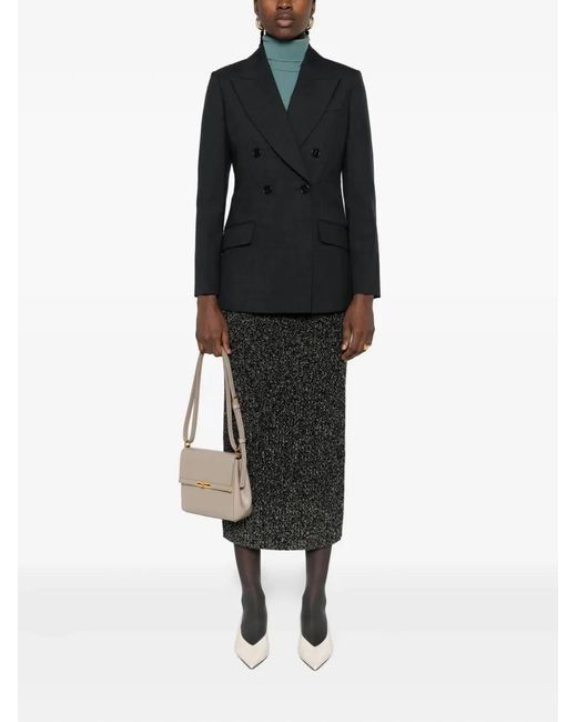 Gucci Black Blazer With Notched Lapels