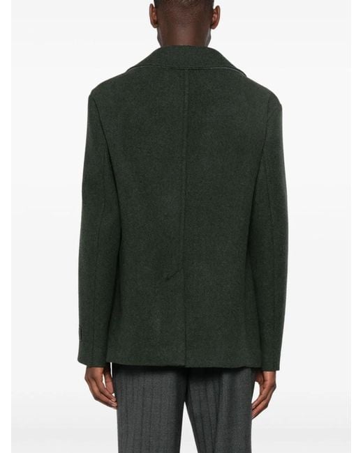 Etro Green Peacoat W/Welt Pockets And Sleeve's for men