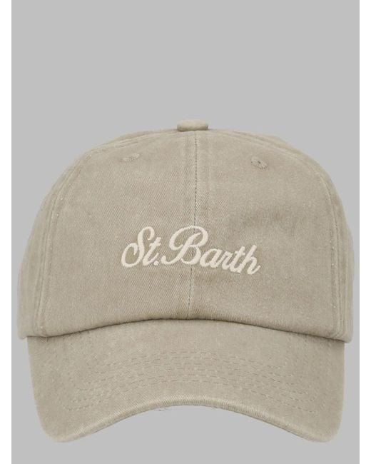 Mc2 Saint Barth Natural Cappello Da Baseball Con Logo for men