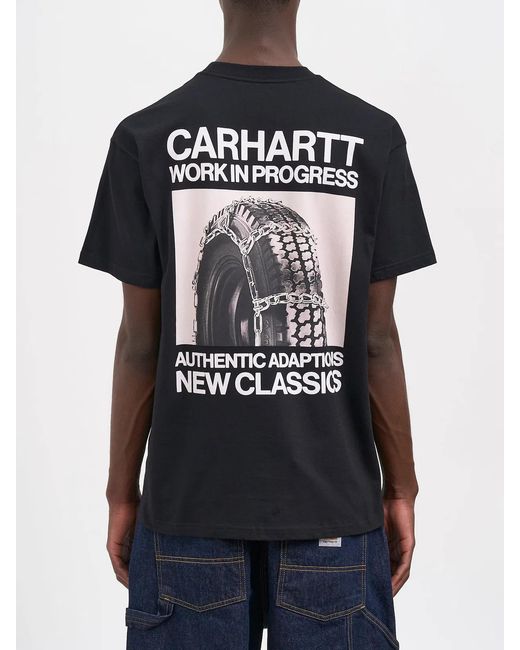 Carhartt Black T-Shirt S/S Sean Hamilton 03 for men