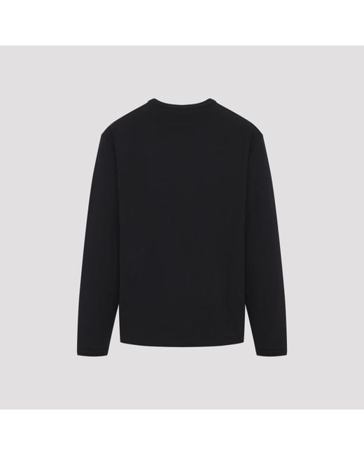 Lemaire Black Long Sleeve Boxy T-Shirt for men