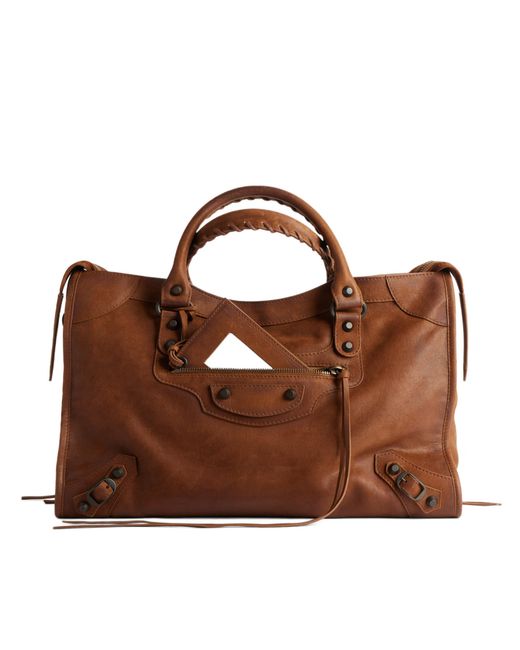Balenciaga Brown Le City Bag M