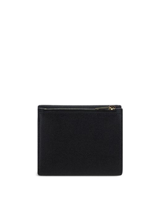 Saint Laurent Black Uptown Compact Wallet