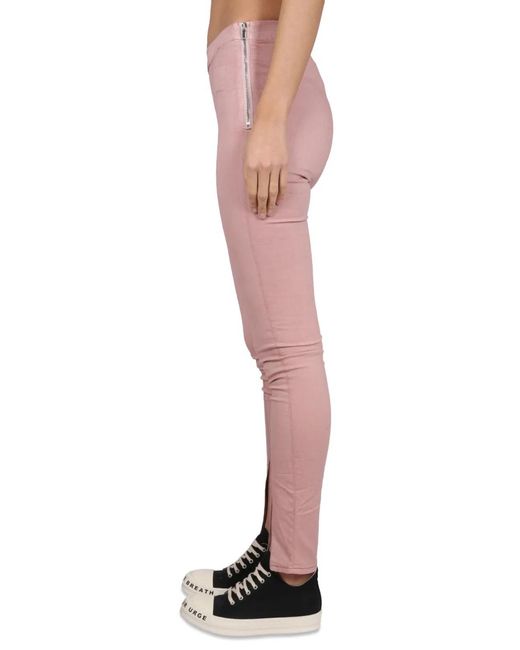 Rick Owens Pink Denim Leggings