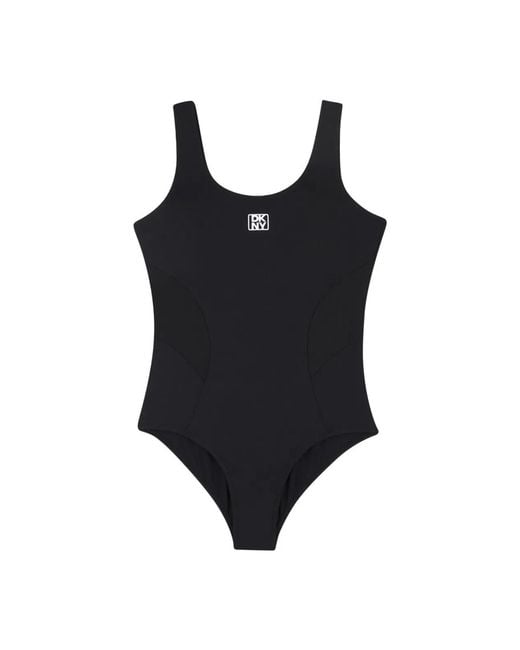 DKNY Black Costume Da Bagno Intero