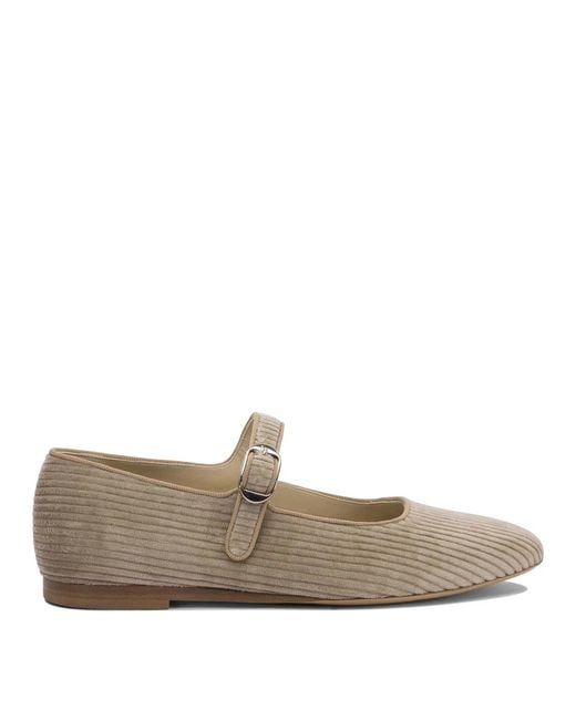 Le Monde Beryl White Le Monde Beryl Velvet Ballerinas