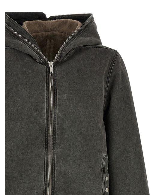 Rick Owens Black 'Gimp Zipfront' Jacket for men
