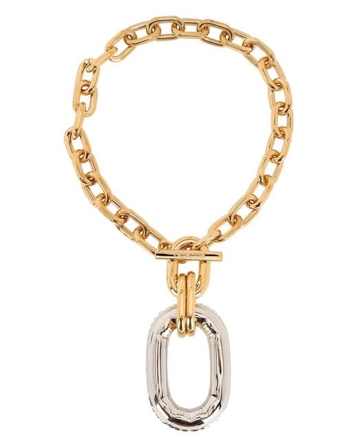Rabanne Metallic Xl Link Necklace