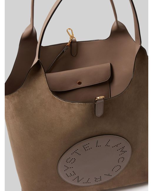 Stella McCartney Brown Reversible Tote Bag With Logo
