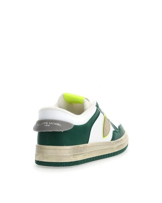 Philippe Model Green Lyon Low Sneakers for men