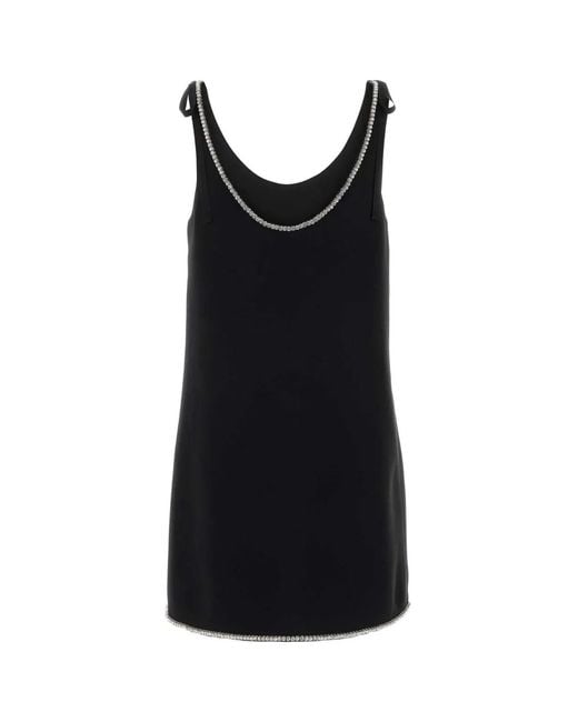 Prada Black Sable Mini Dress