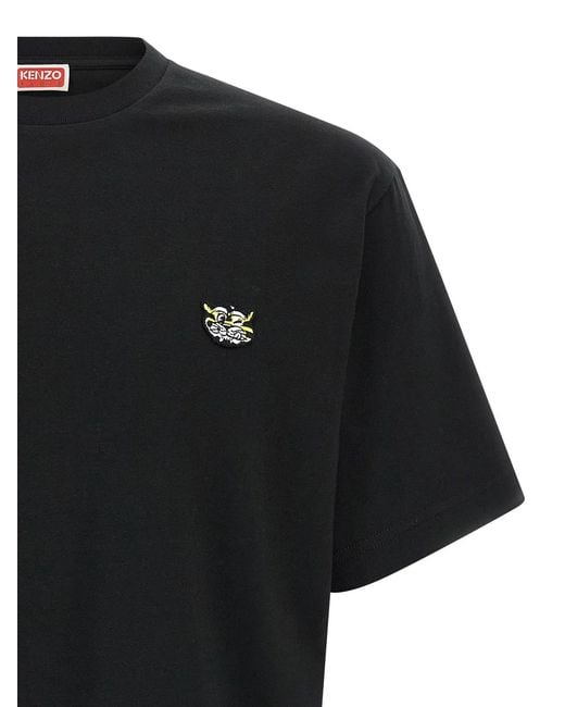 KENZO Black 'Wild Tiger Gots' T-Shirt for men