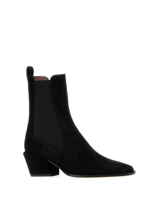 Paris Texas Black Suede Bettina Ankle Boots