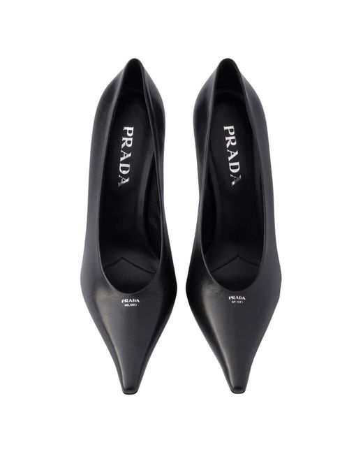 Prada Black Leather Pumps