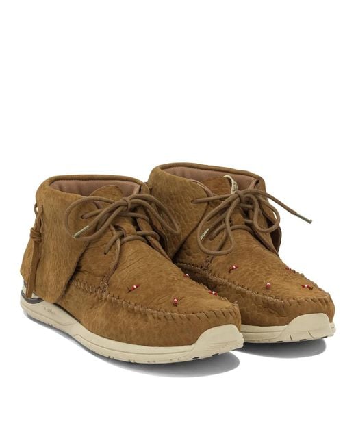 Visvim Brown "Lhamo Folk" Lace-Up Boots for men
