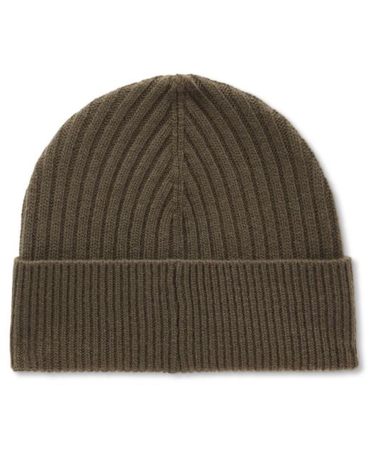 Herno Brown Knit Hat for men