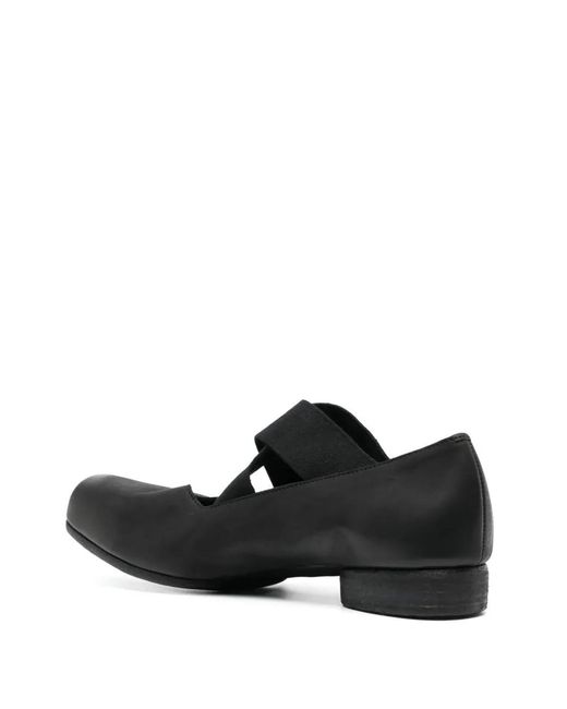 Uma Wang Black Leather Ballarinas