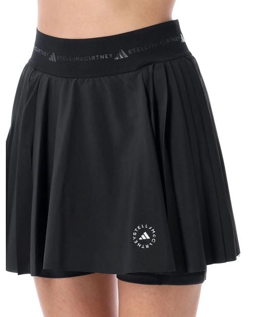 Adidas By Stella McCartney Black Adidas By Stella Mccartney Adidas By Stella Mccartney Pleated Training Skort
