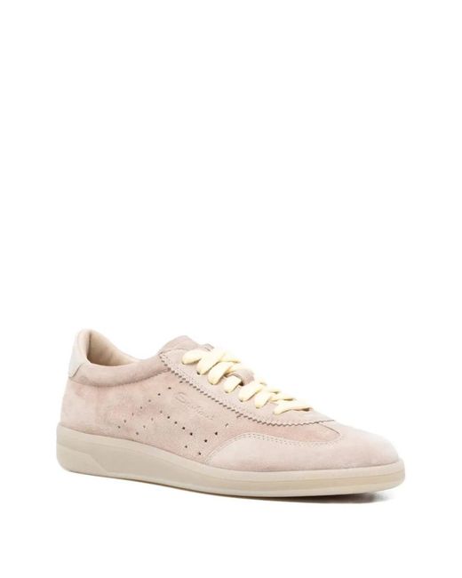 Santoni Pink "Oly" Sneakers