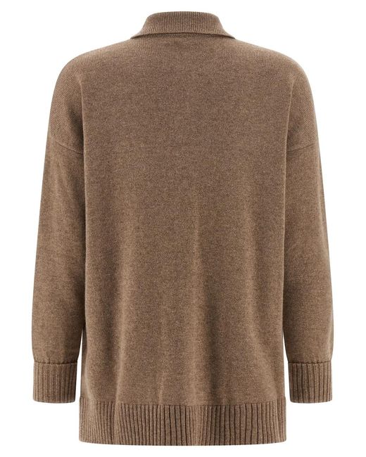 Max Mara Brown 'Bull' Cardigan