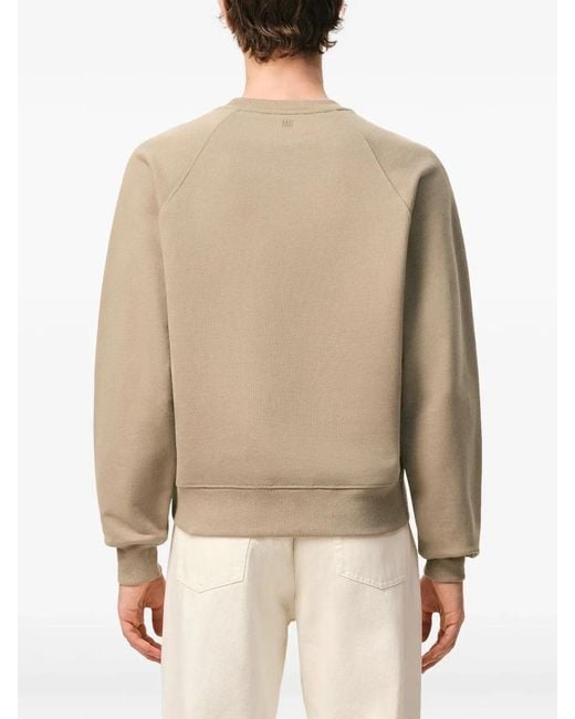 AMI Natural Small Embossed Sweatshirt for men