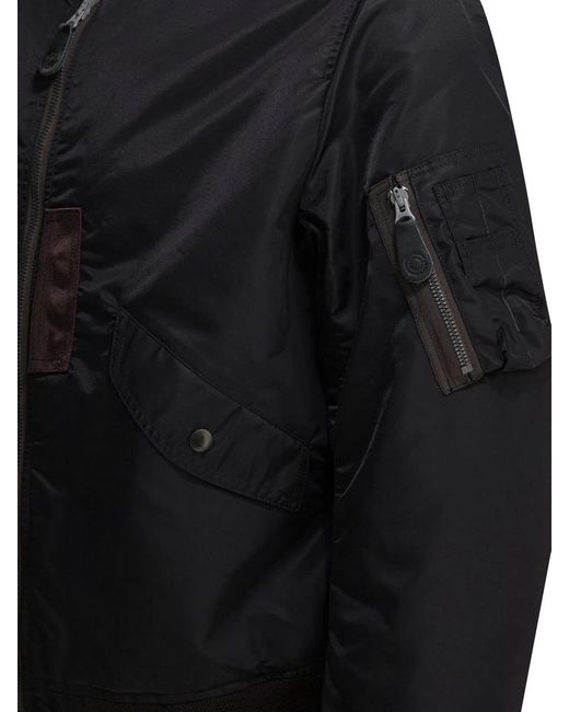 Buzz Rickson's Black "Skyline" Bomber for men