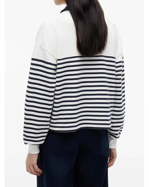 Tommy Hilfiger White Roundal Collar Swtsht